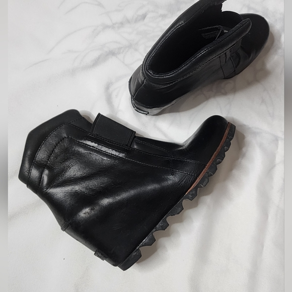 Sorrel Fiona Black Wedge boots - Picture 3 of 9